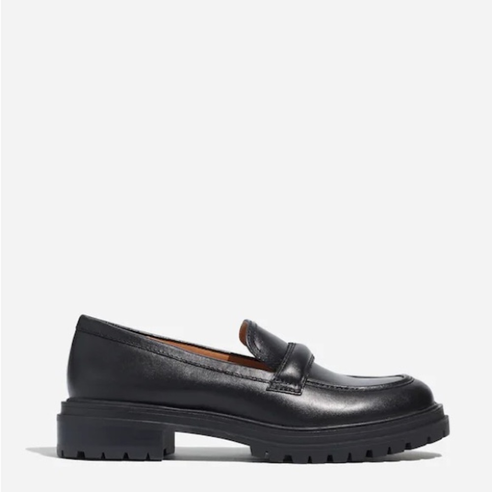 Madewell Women’s Black Bradley Lugsole Loafer Size 9